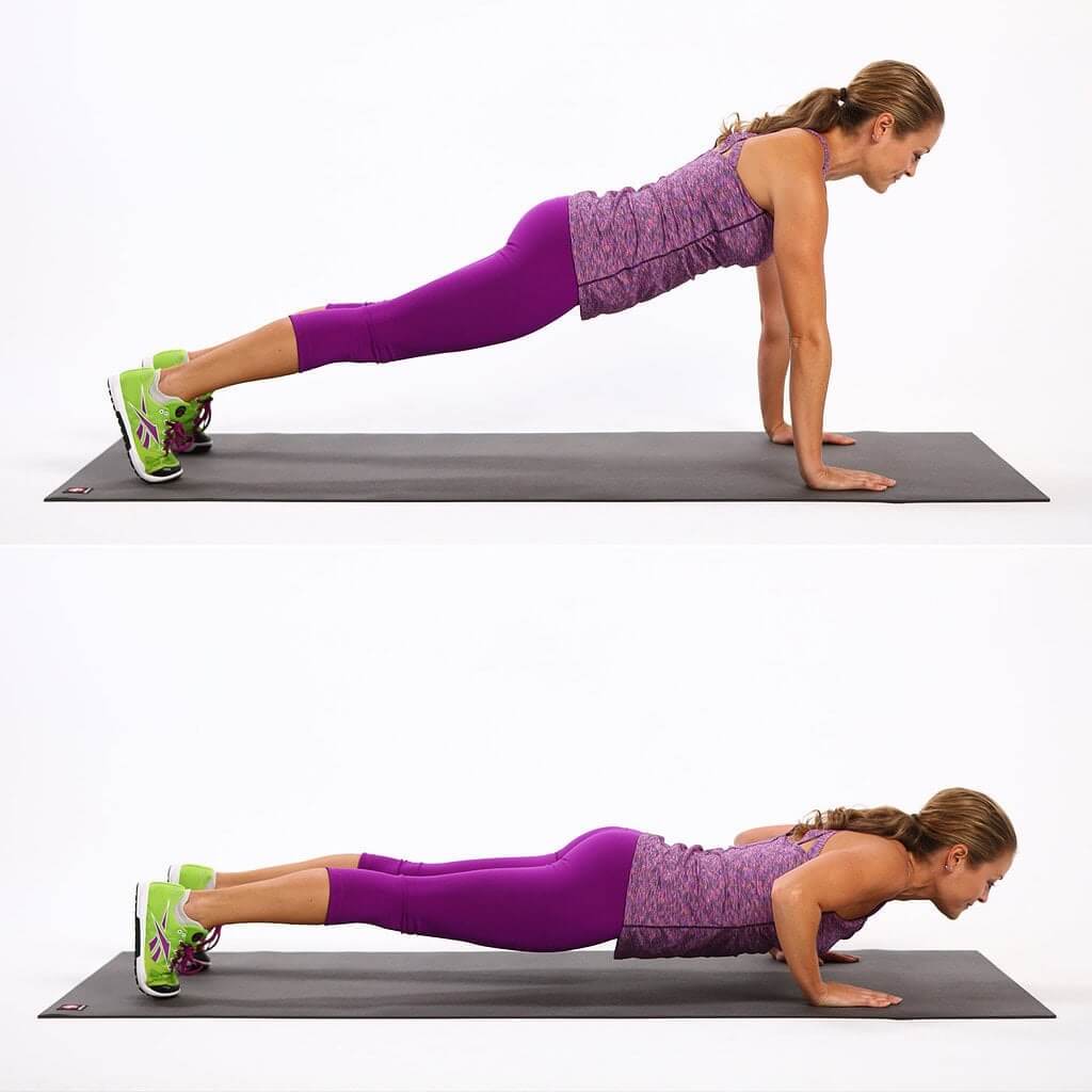 Cardio cho nữ Chống đẩy