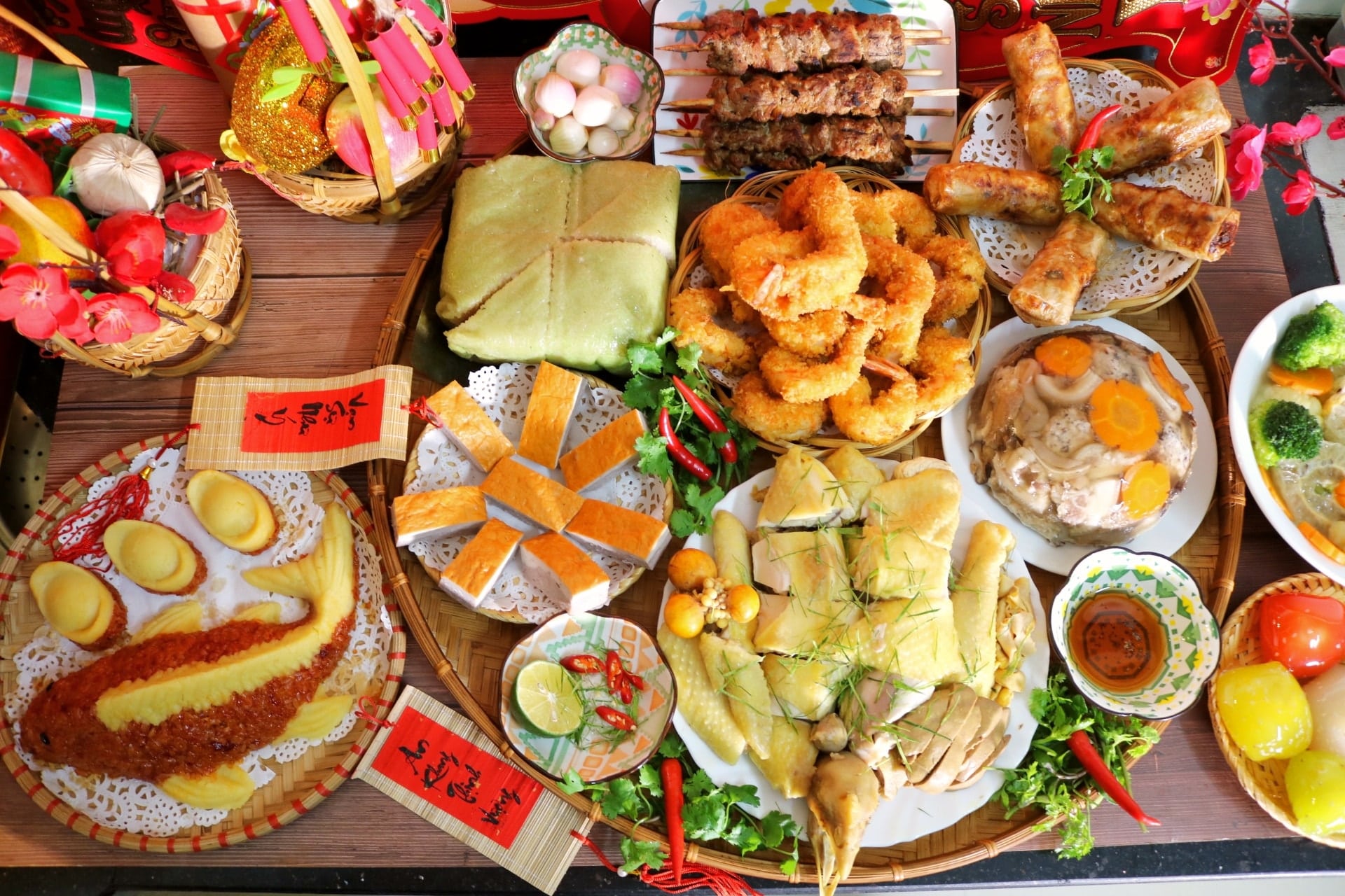 giảm cân cấp tốc sau tết các món ngày tết